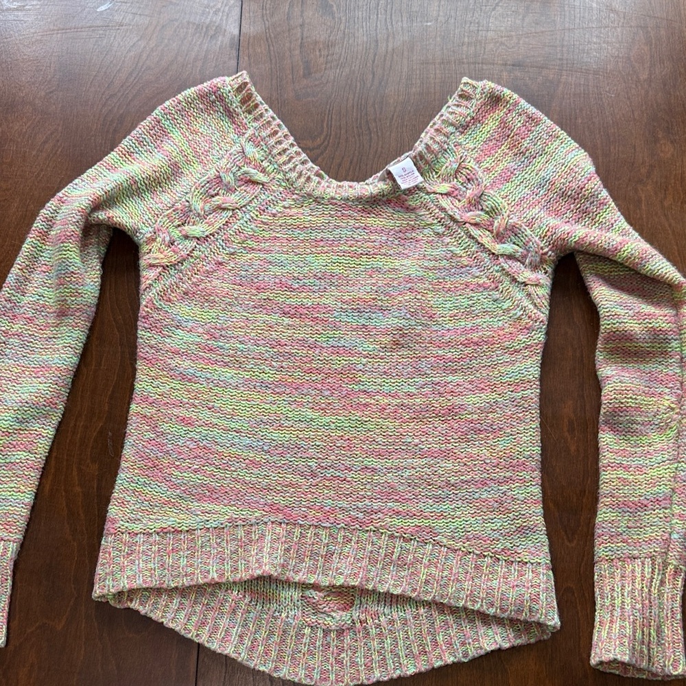 Candies Women’s Sweater - Pastel Pink/Green